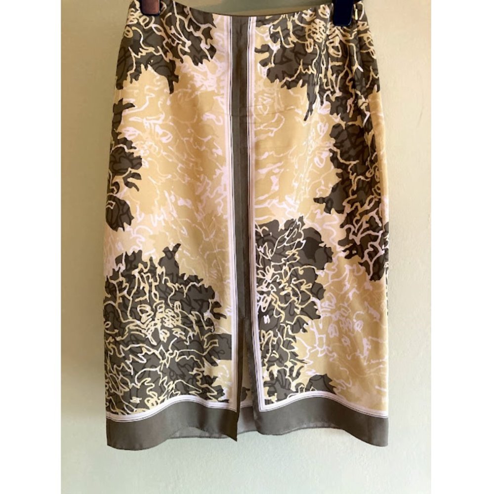 Green Silk Handkerchief Skirt - Banana Republic